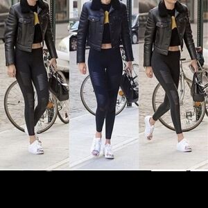 ALO Yoga High Waist Moto Leggings Black Size SMALL